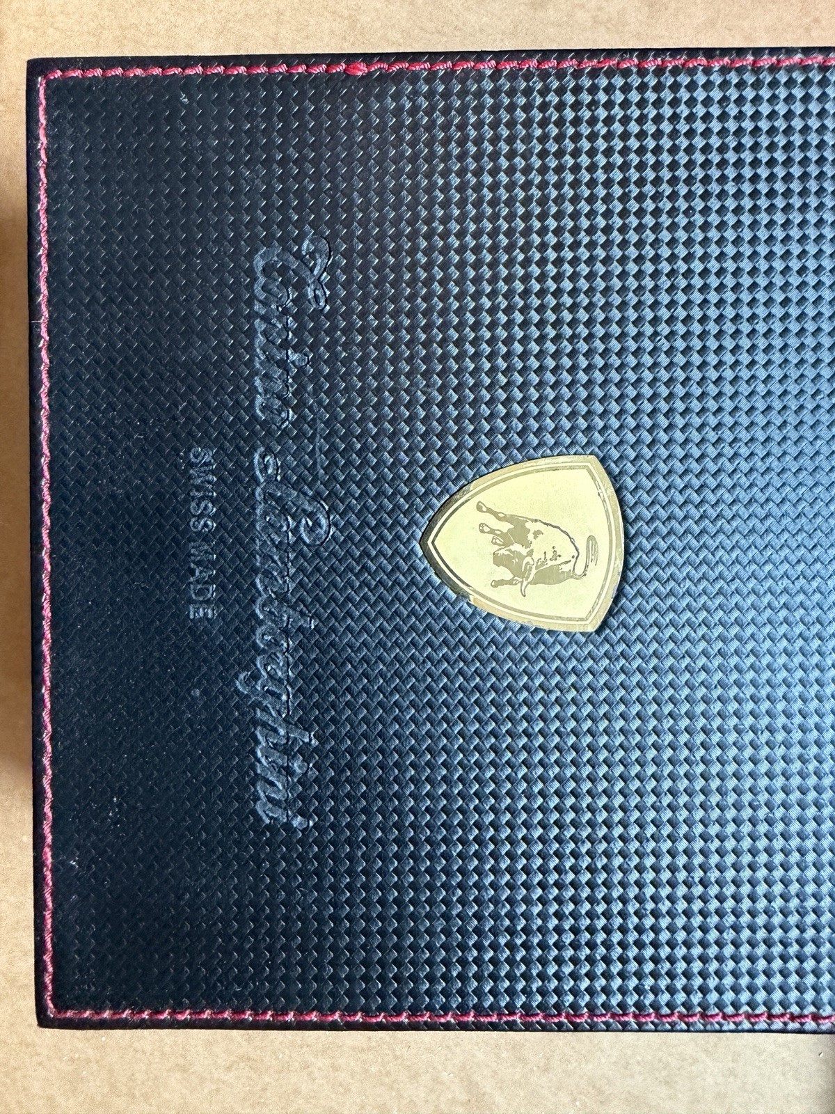 Tonino Lamborghini Spyder Quartz Chronograph 46mm Black Dial Gold Case 100m Box