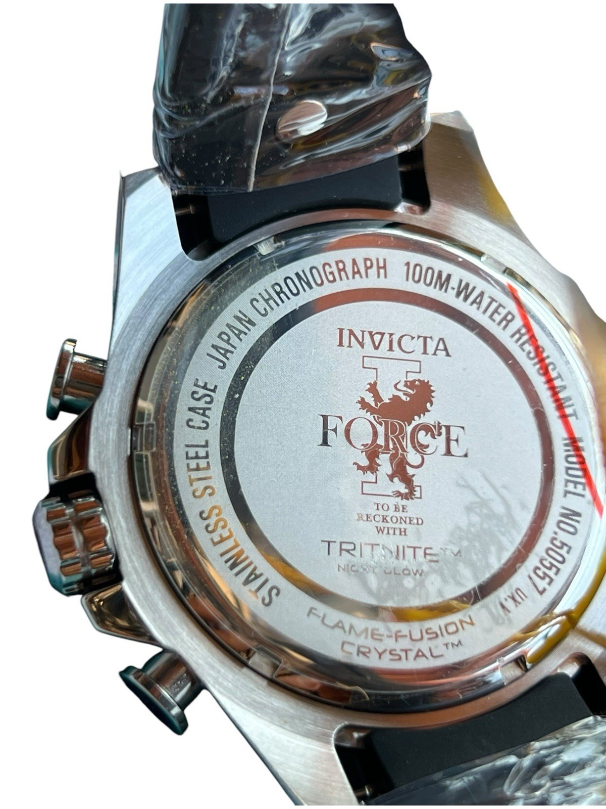 Invicta I Force Axis Men’s 50 MM Black With Blue Face Watch New