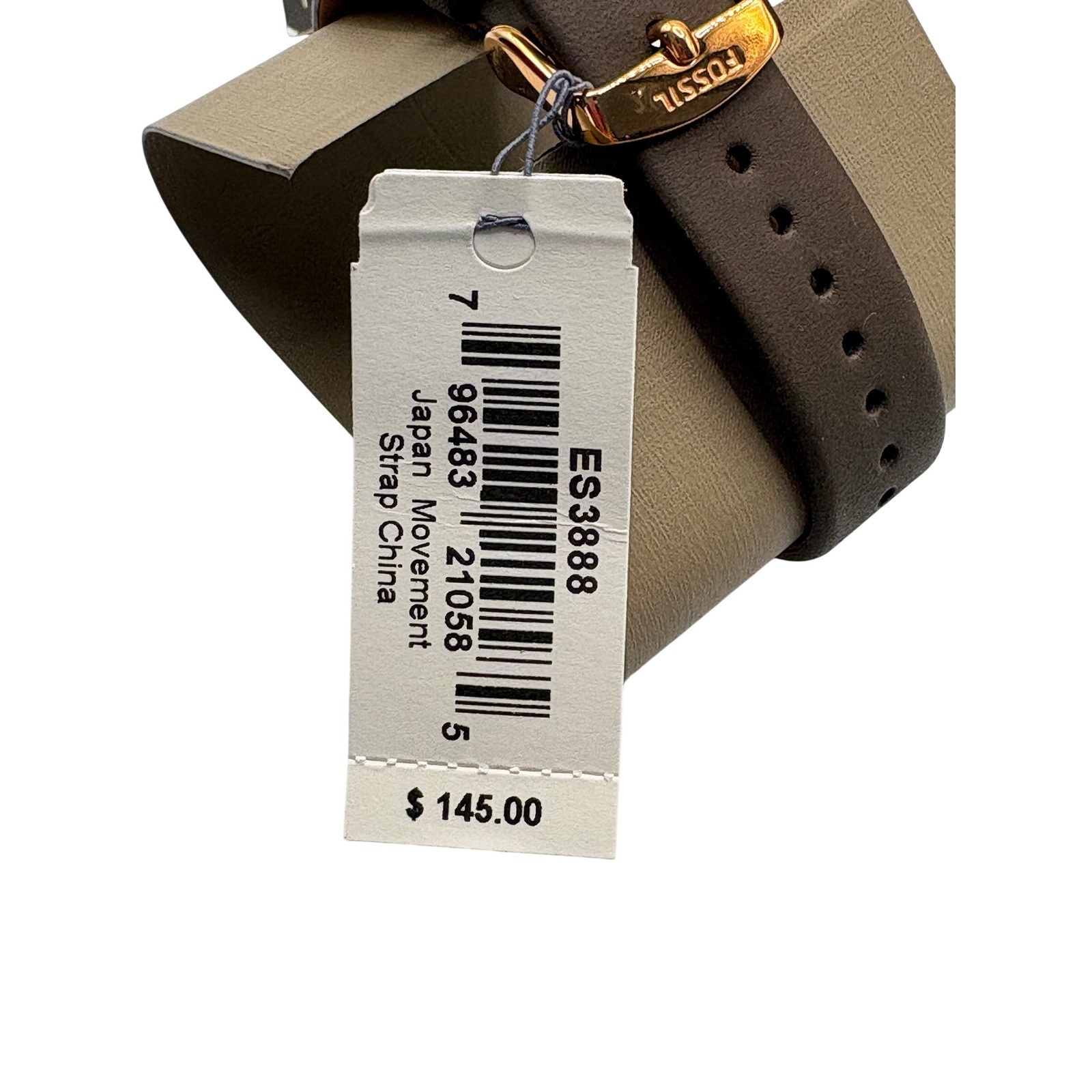 Fossil Riley Multifunction Watch Womens Brown Rose Gold Crystal Glitz ES3888