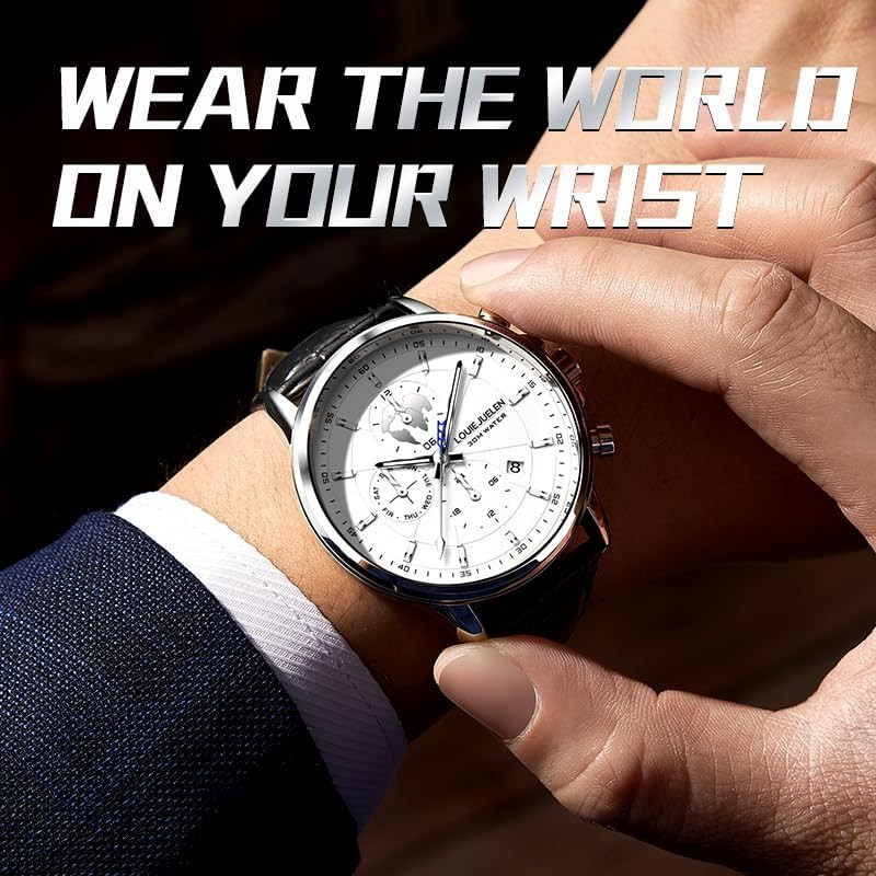 Luxury Men’s Automatic Mechanical Watch – Waterproof, No Battery, Multiple Dials