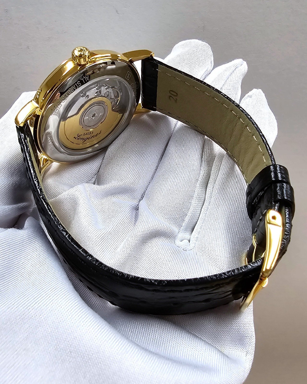 LONGINES Presence Automatic 38.5mm White Dial Leather Men’s Watch L4.805.2.11.2