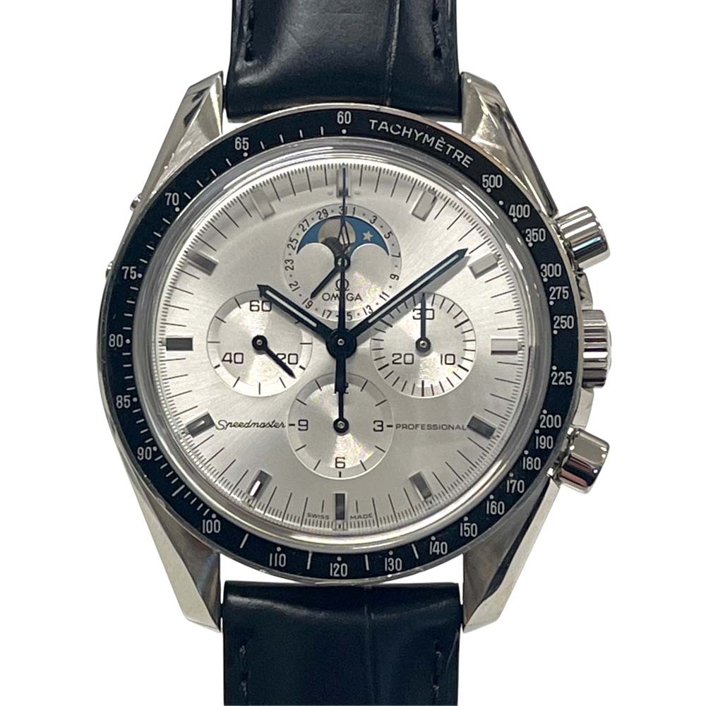 Omega Speedmaster 3689.30.31 Silver Diamond 42.0mm Wristwatch #KNW1607