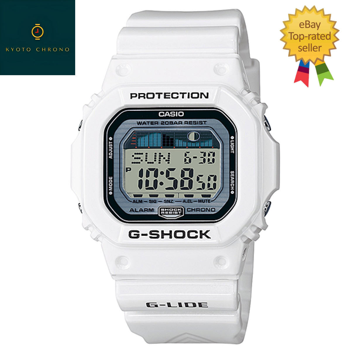 CASIO G-SHOCK GLX-5600-7JF G-LIDE White World Time NEW Japan Watch