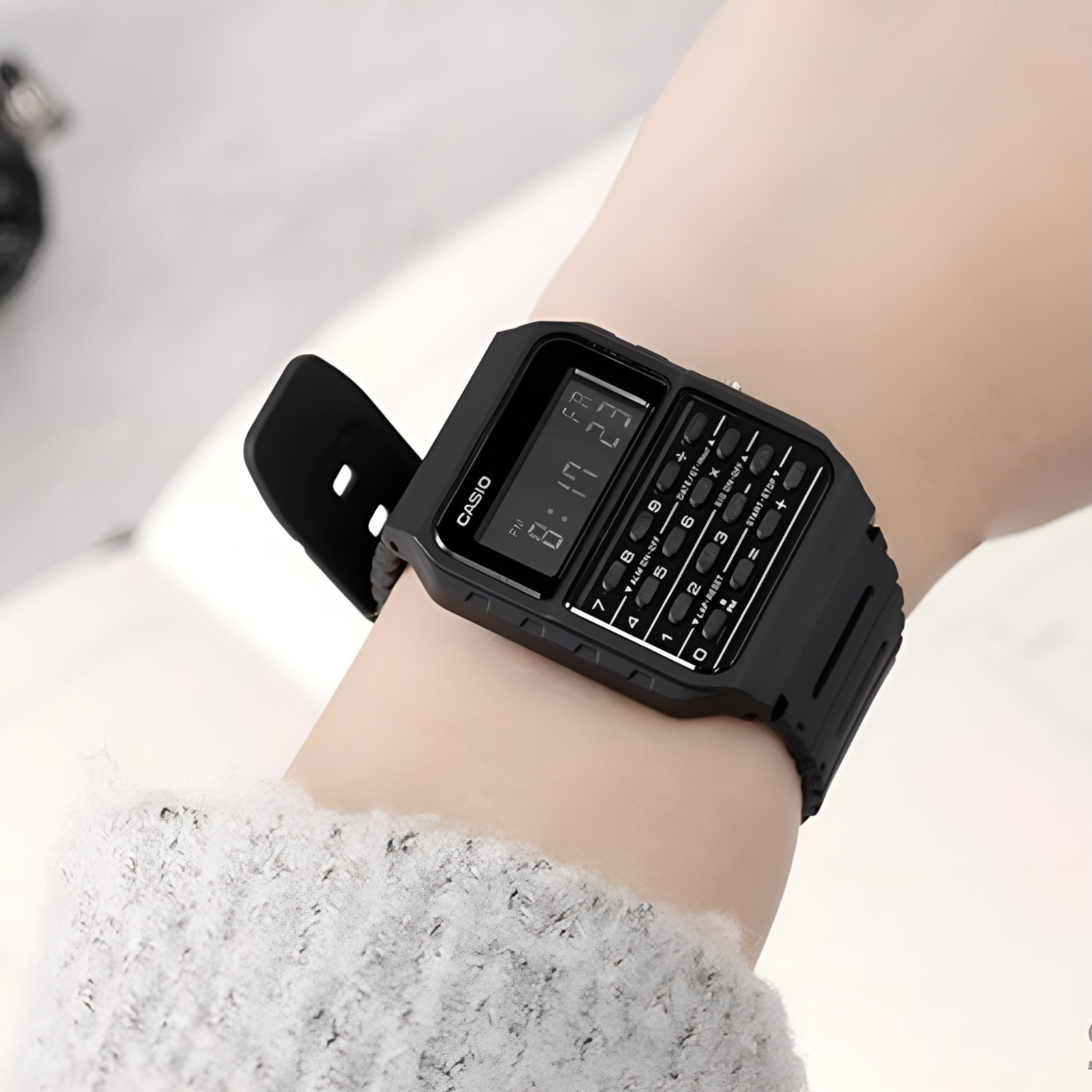 Casio CA-53WF-1B Retro Style Unisex Digital Calculator Watch