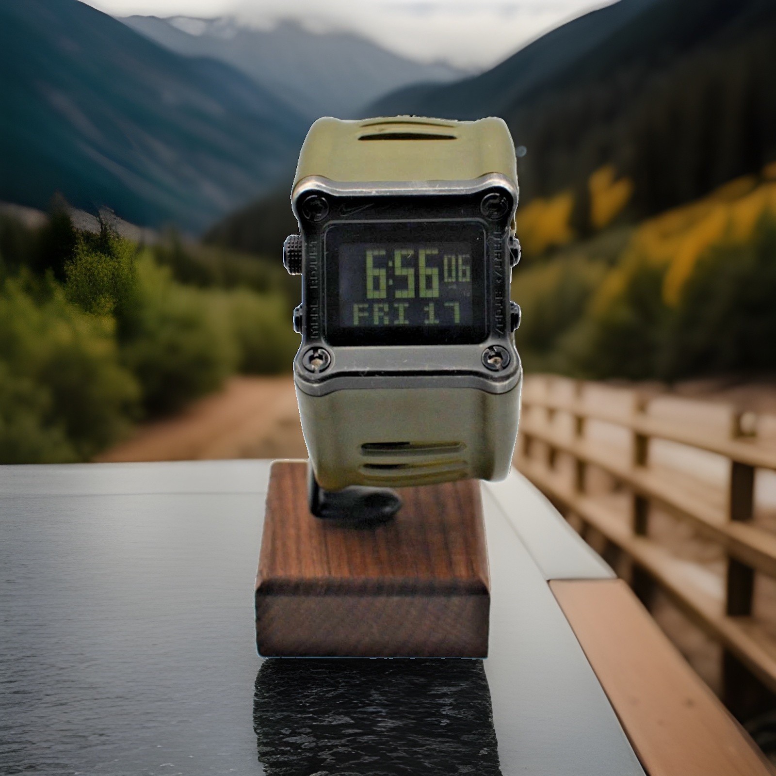 Nike Mettle Hammer Watch – Military Green – WC0021 Brand New Battery