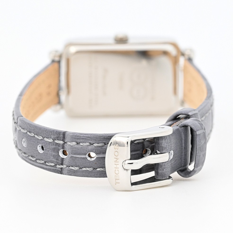 TECHNOS T9935SI Quartz Analog Light Blue Gray