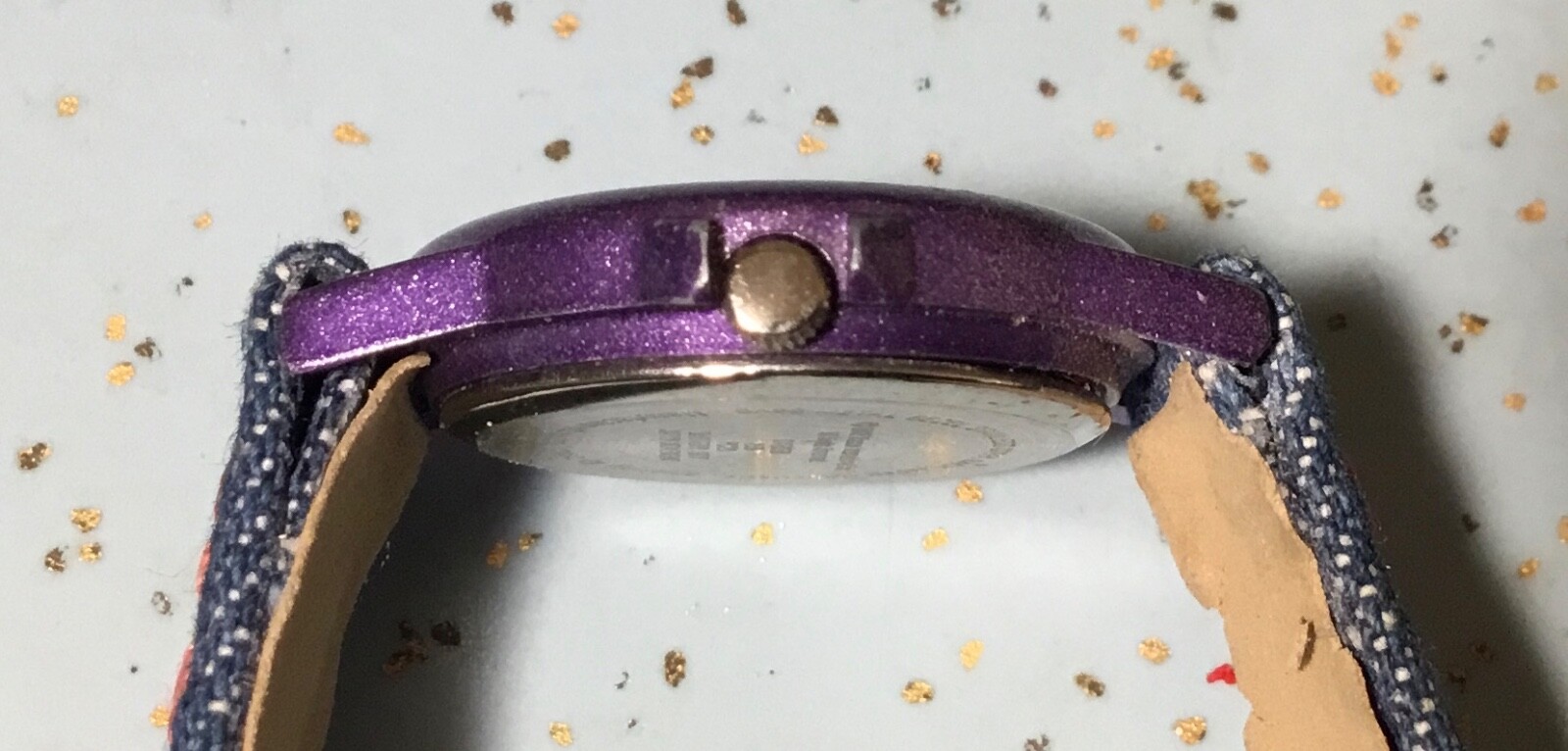2003 NELSONIC DTE058-DORA the EXPLORER & BOOT CHILD WATCH EMBROIDERED DENIM BAND