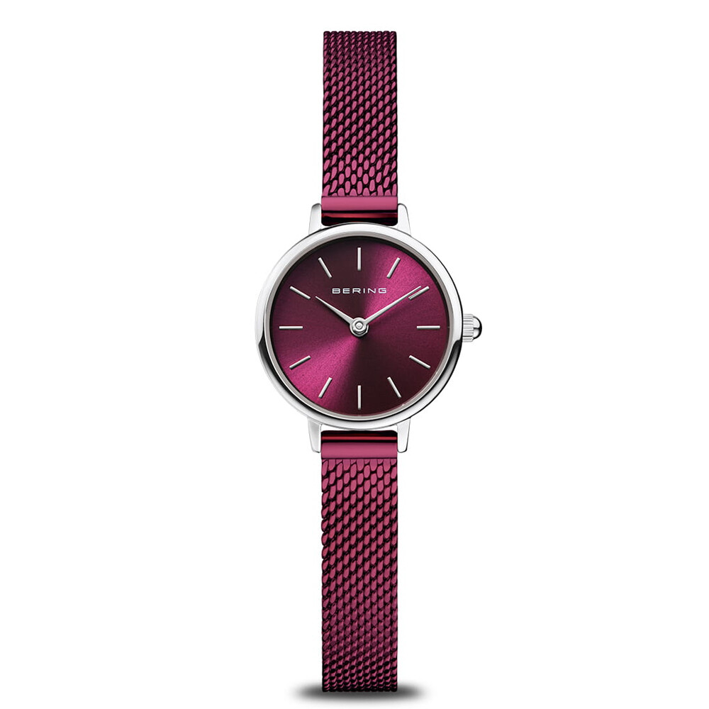 Bering Classic Polished Silver, Strap Length: 180mm Strap width: 8mm for Women.