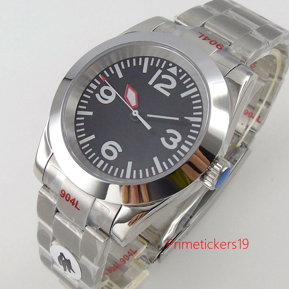 Black Dial Polished Bezel 36mm/39mm Automatic Men Watch NH35 Miyota8215 Sapphire