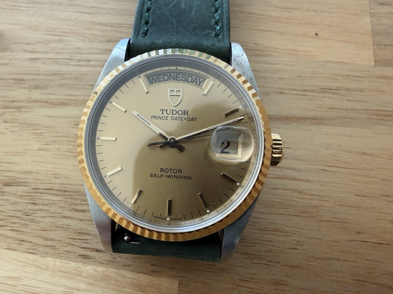 Tudor Prince 76213 Gold Dial Automatic 36mm Watch