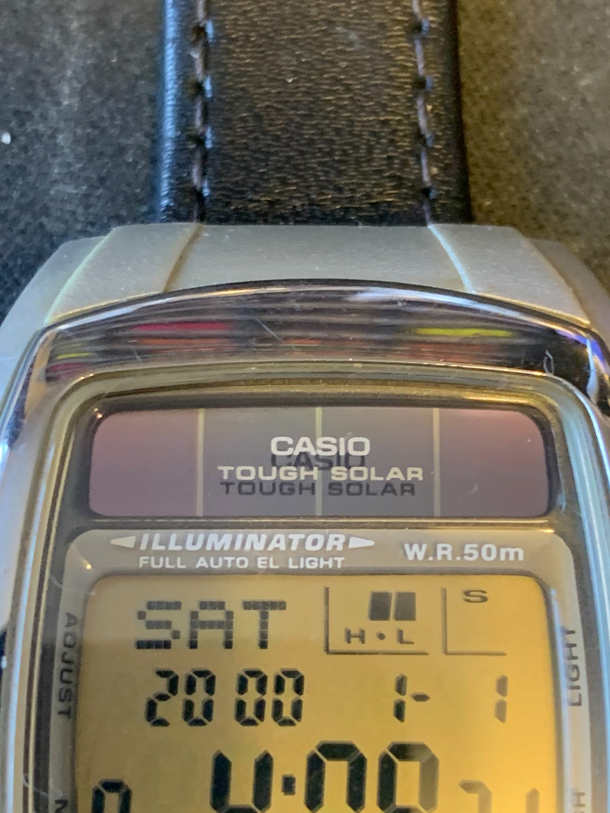 VINTAGE CASIO WATCH (2568) DB-E30 TOUGH SOLAR DATA BANK DIGITAL WATCH