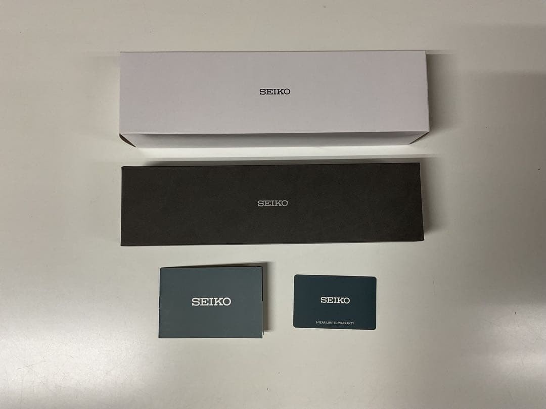 SEIKO Presage SARY111 Automatic Tonneau White Dial Leather with Box & Papers