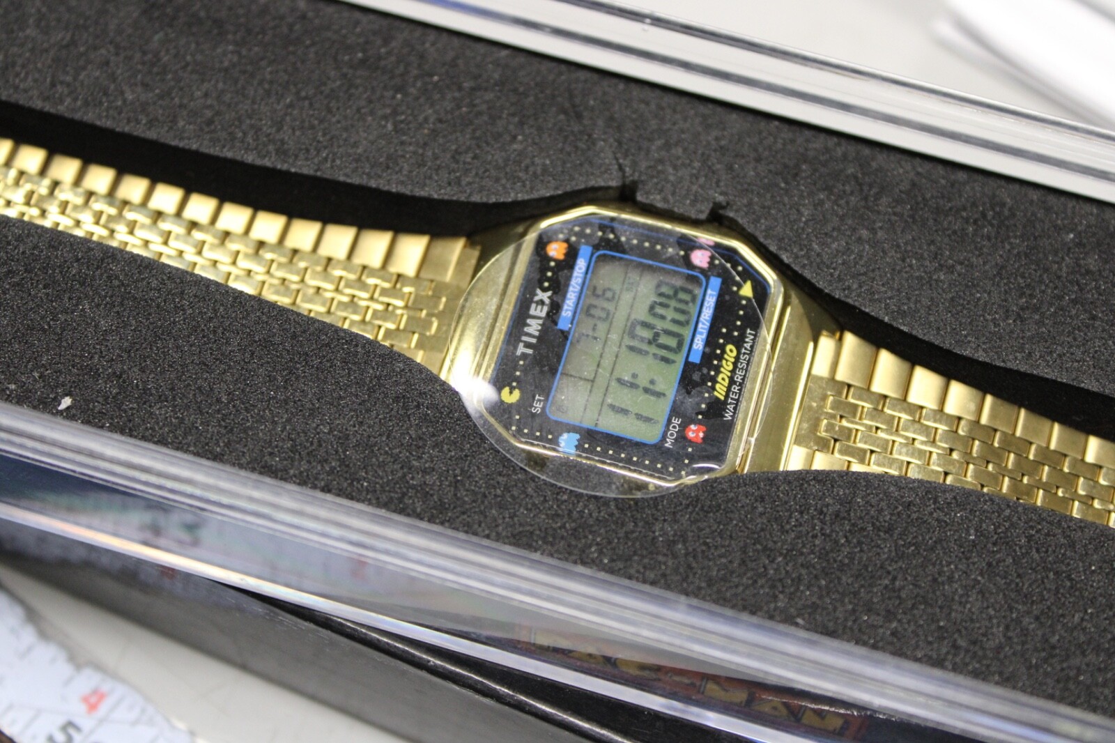 Timex X Pacman T80 Digital Stainless Steel – Gold •Free Shipping•