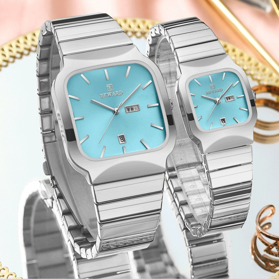 Square Double-point Casual Couple Functional Watch Weight 130g