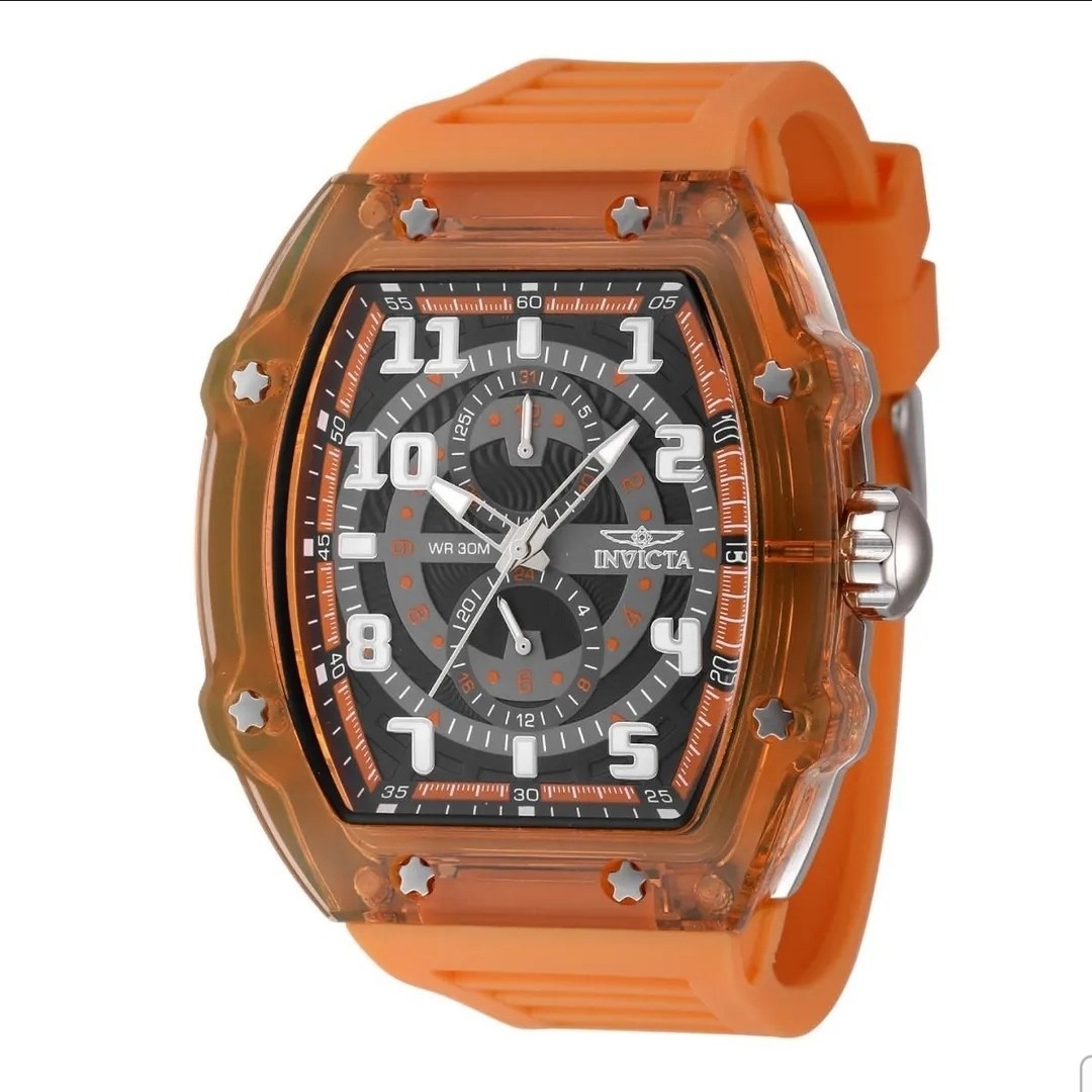 Invicta – Racing Cyclone – Men’s Watch – 48.5mm – Orange – (48446)