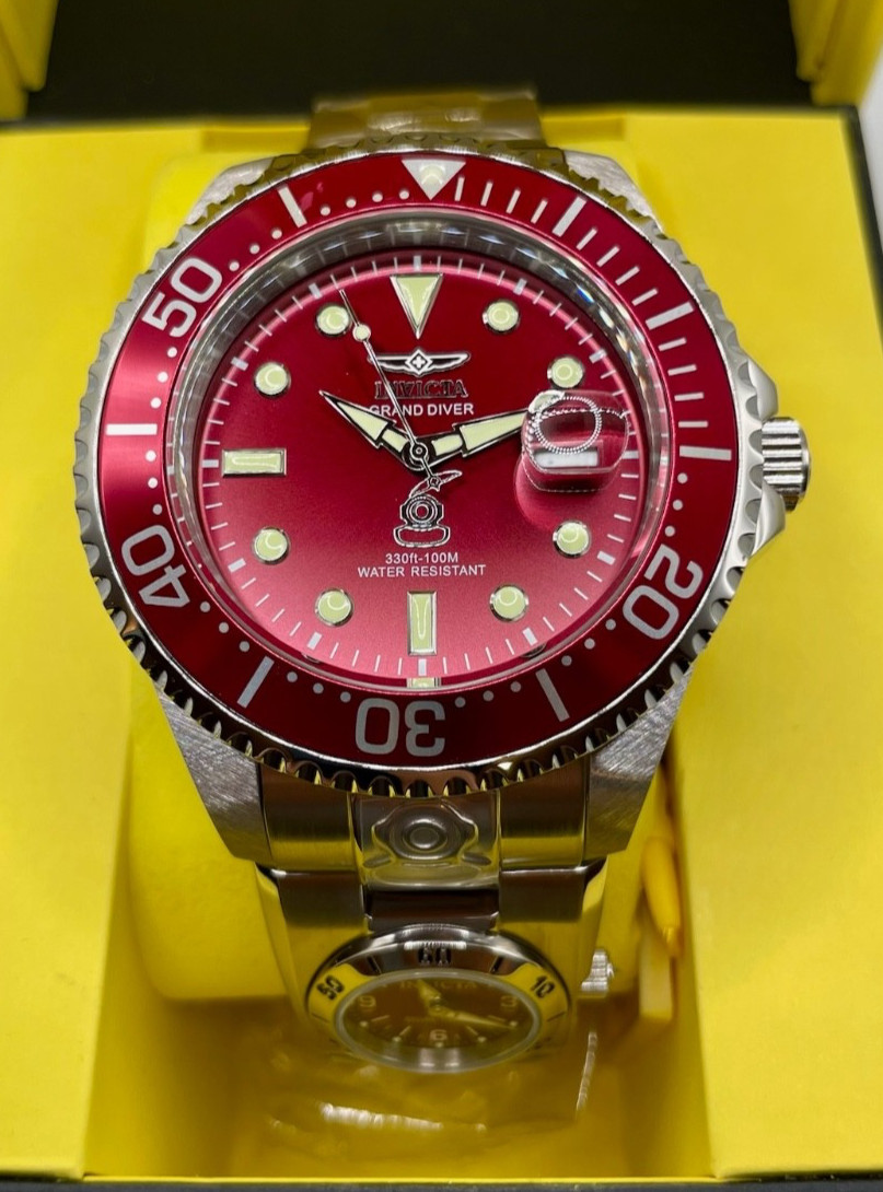 Invicta Dual Time Grand Diver Automatic Men’s Watch – 47mm, Steel (45814)