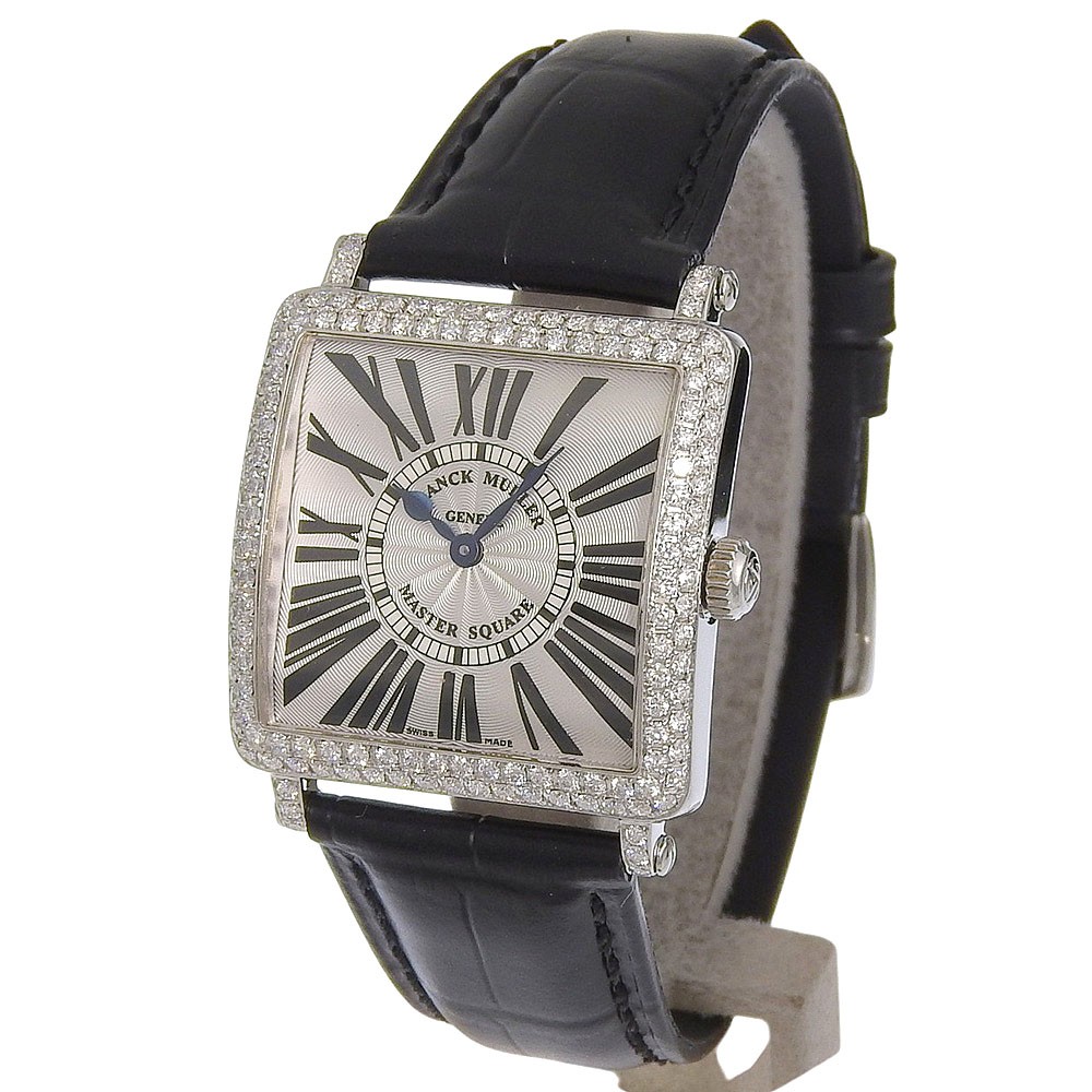 FRANCK MULLER Master square Watches 6002LQZR After diamond SilverDial Stai…