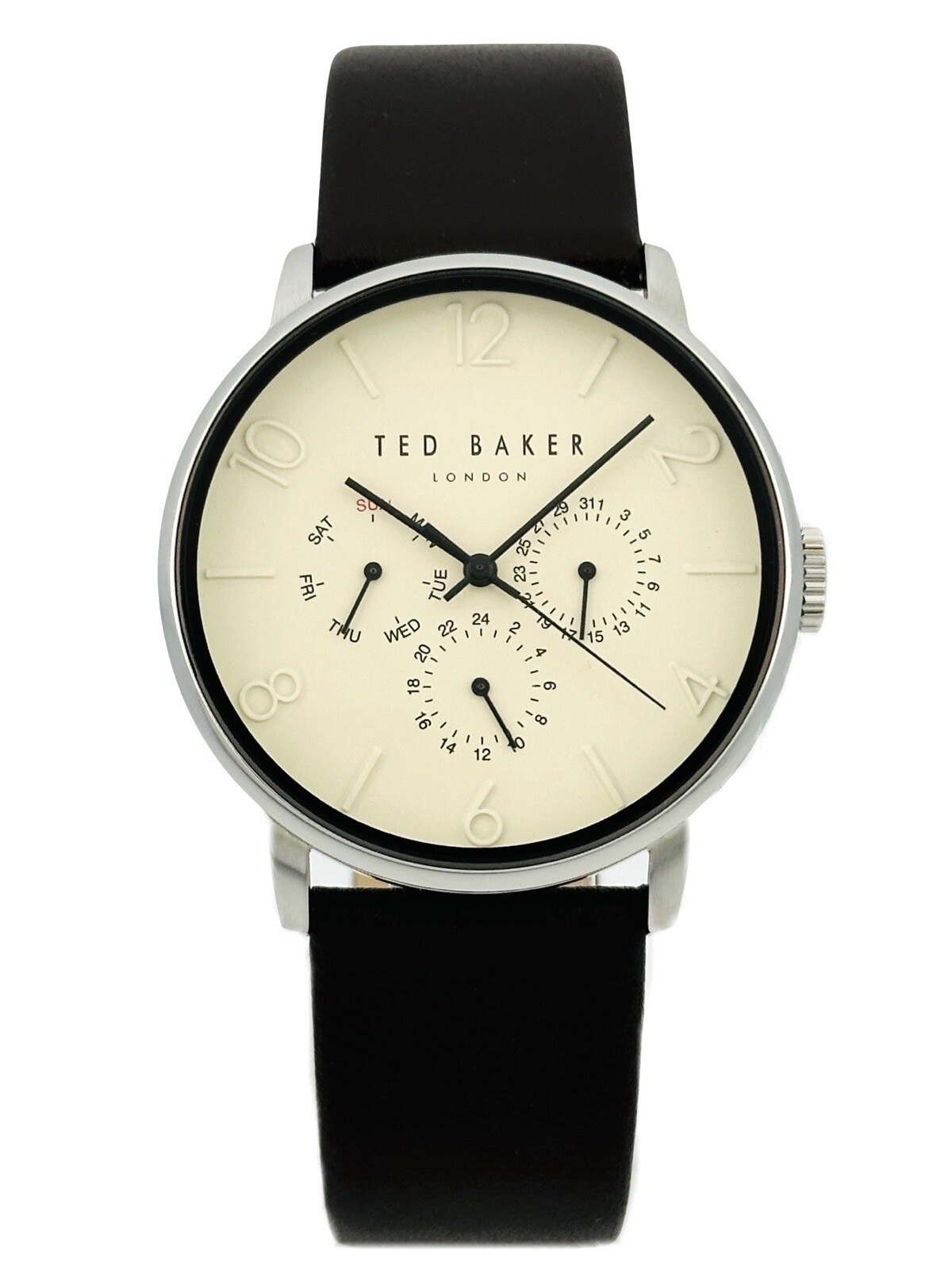 Ted Baker Men’s 10023493 SMART CASUAL Multifunction Stainless Brown Strap Watch