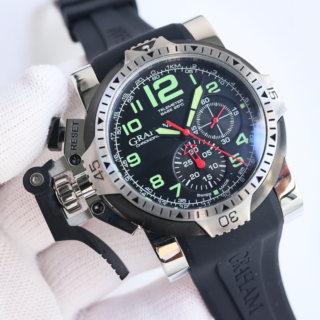 Graham men’s multifunctional quartz watch size: 44mm thick 8mm