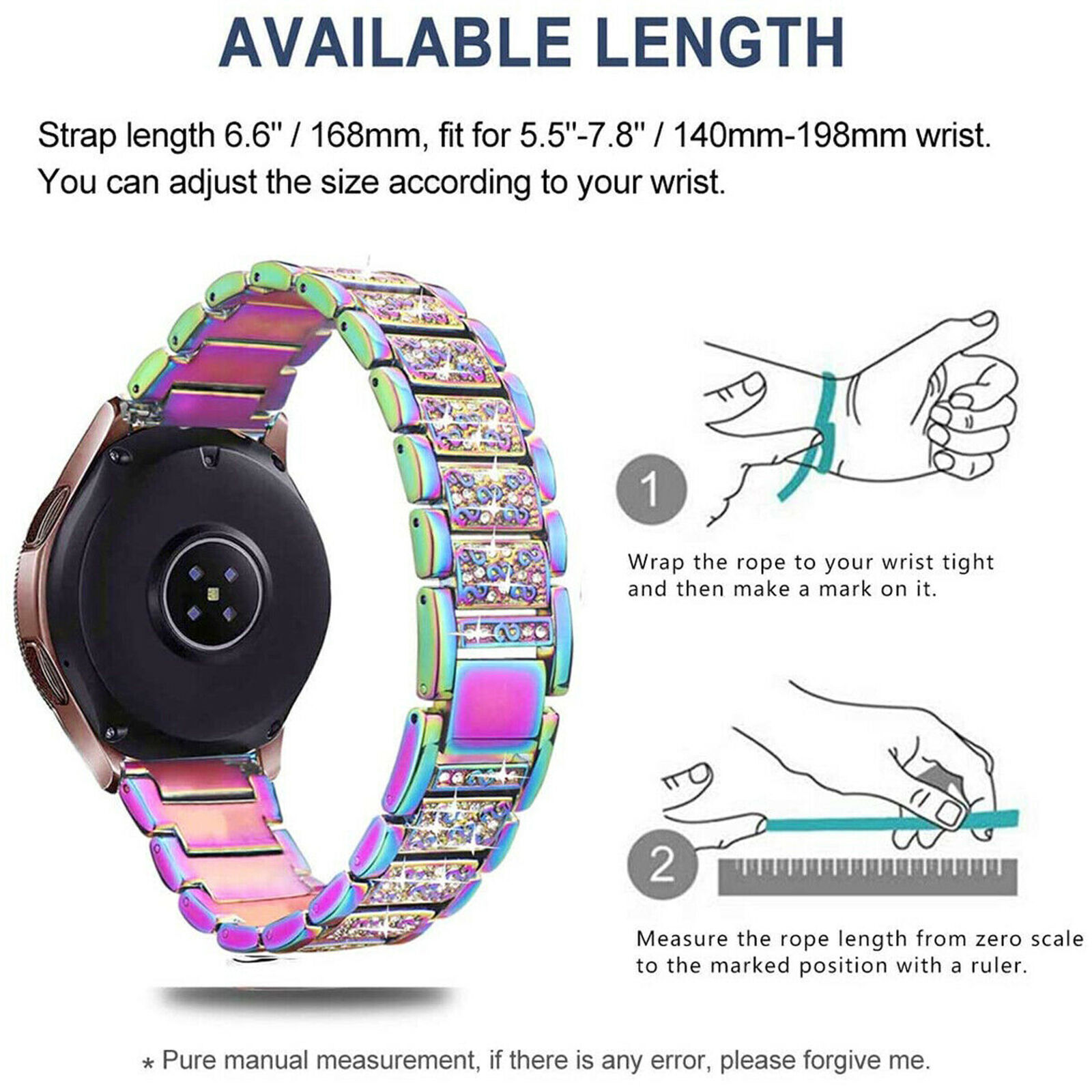 20mm Metal Strap Replacement for Samsung Active 2 (40/44mm) / Galaxy 3 41mm New