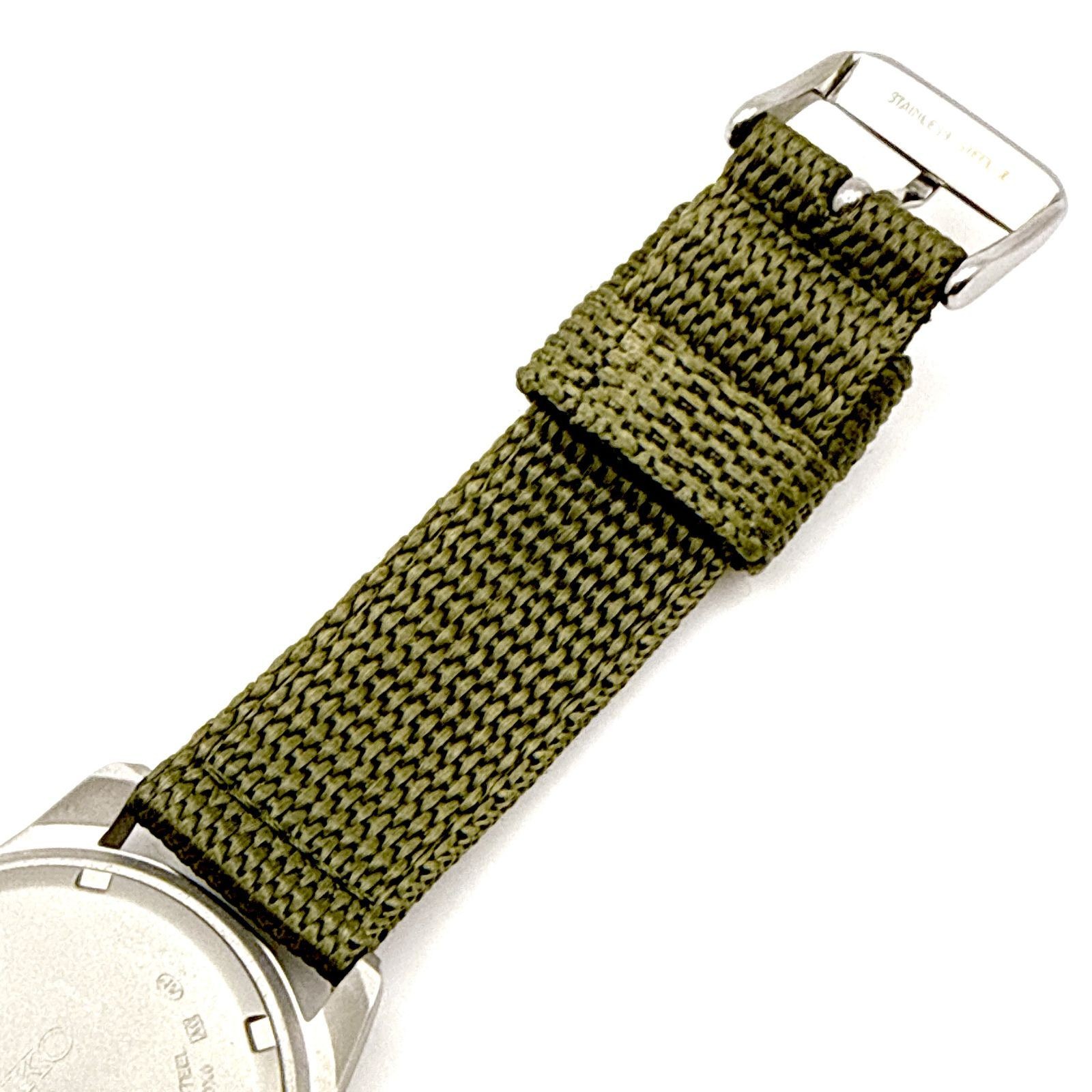 B183 Working Excellent Condition SEIKO Military Chronograph SND377R Khaki Men’s