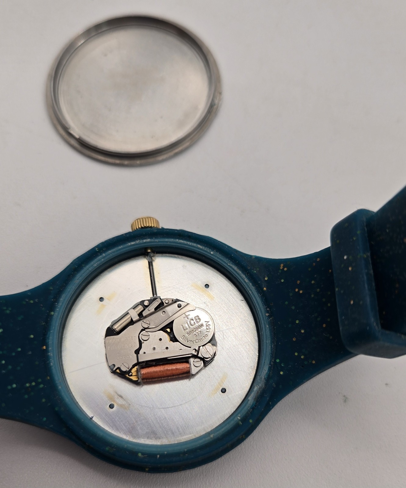 Versace Versus Aqua Glitter Silicone Wome’s Watch