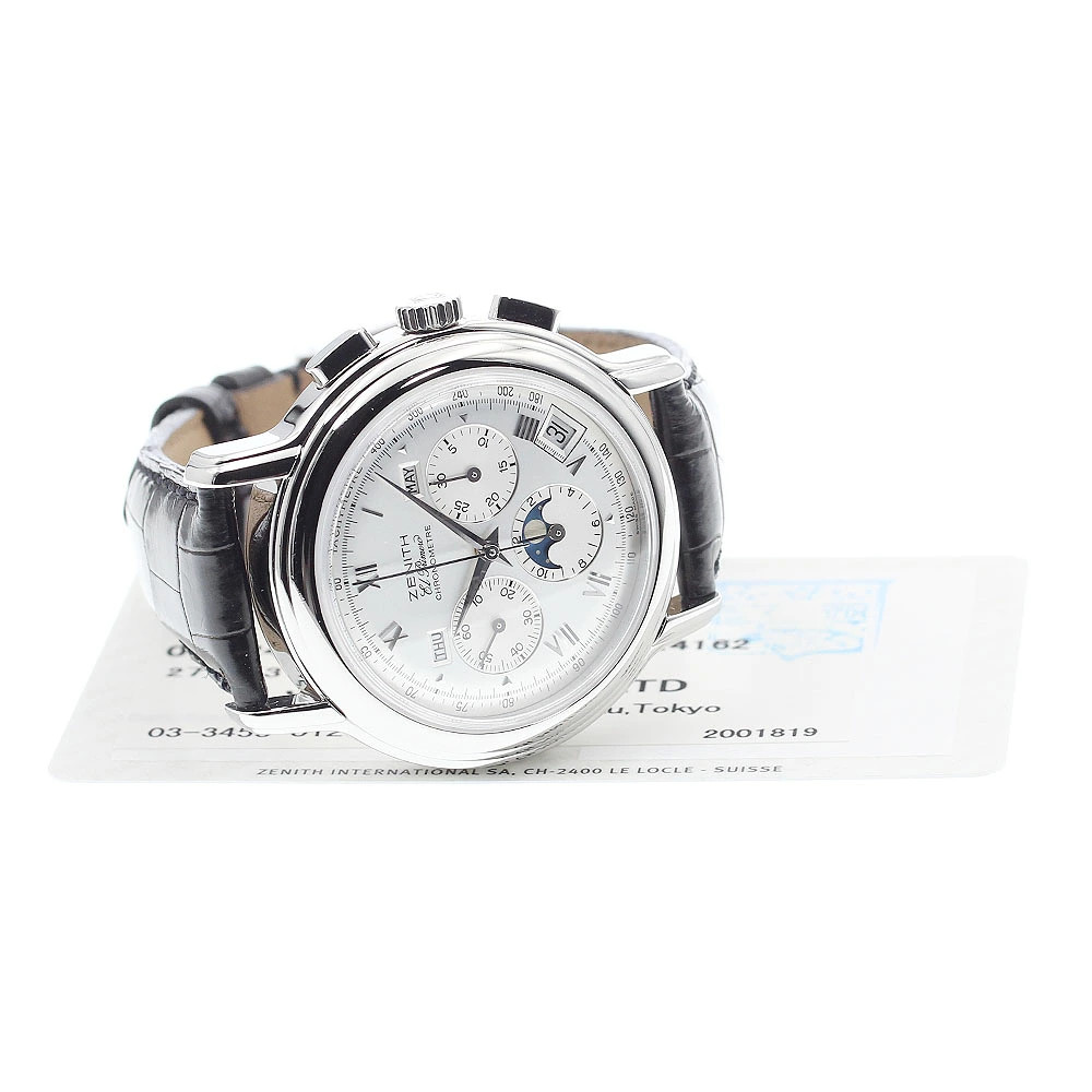 Zenith El Primero Chronomaster 01.0240.410 Automatic 40mm Papers Silver