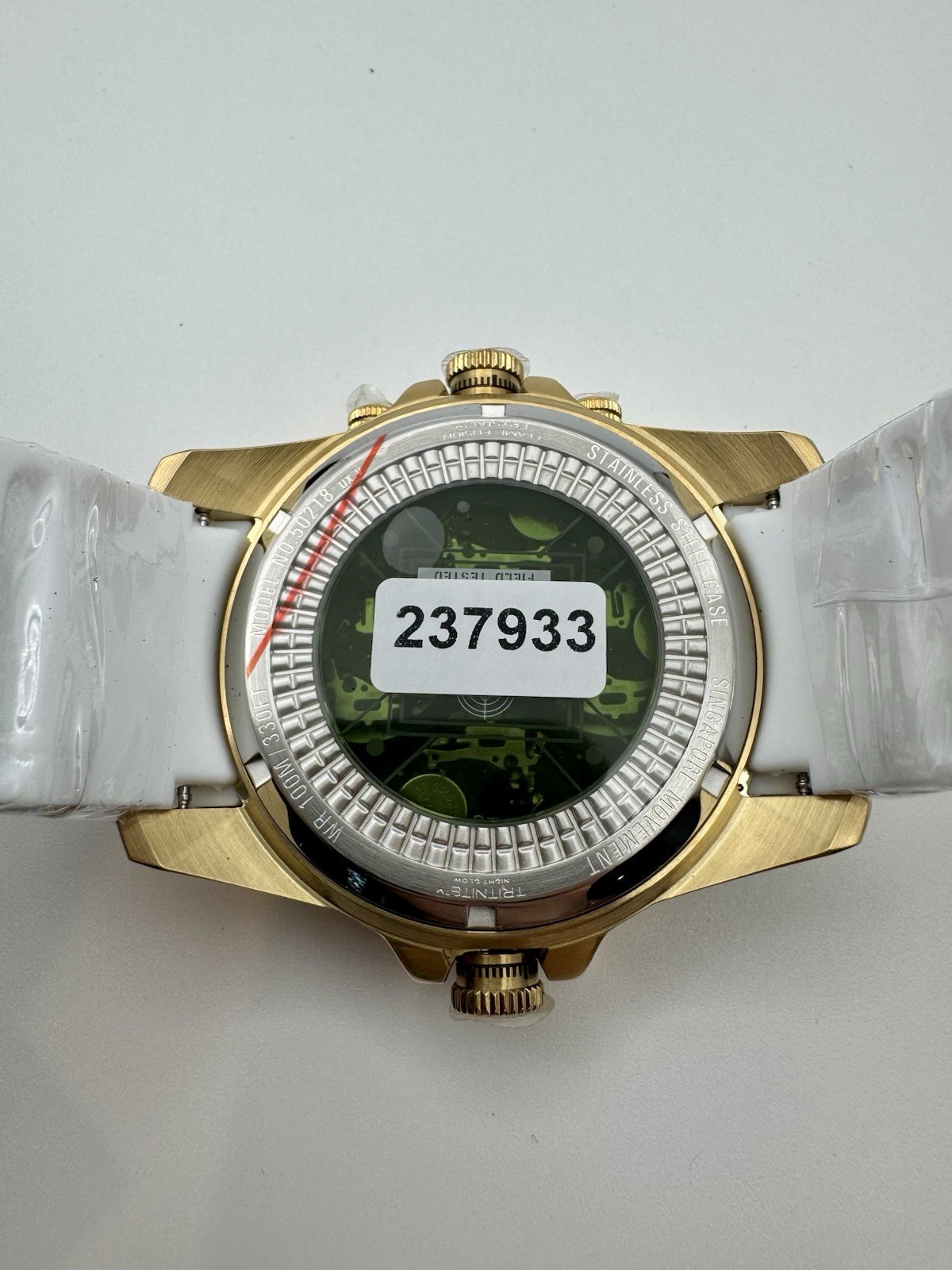 Invicta Coalition Forces Sniper 50218 50mm Gold White Watch NWT Box