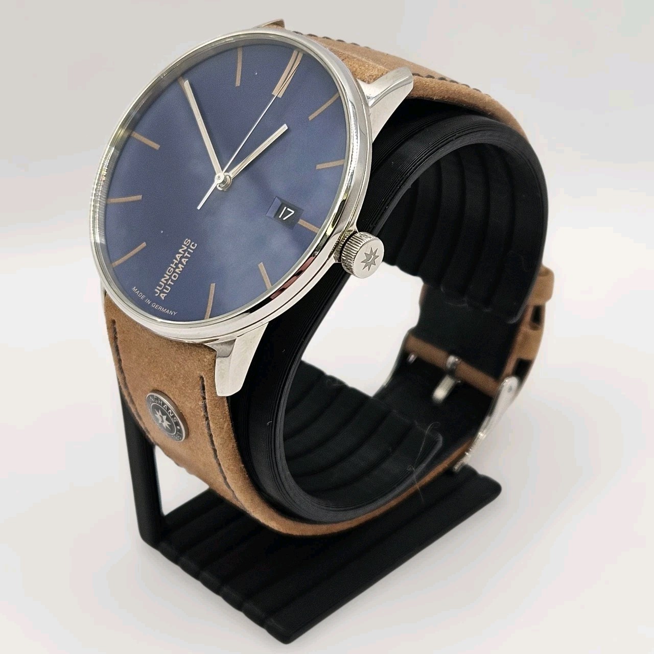 ​Junghans Form A Automatic Watch Blue Bauhaus Dial German Mechanical 27/4239.00