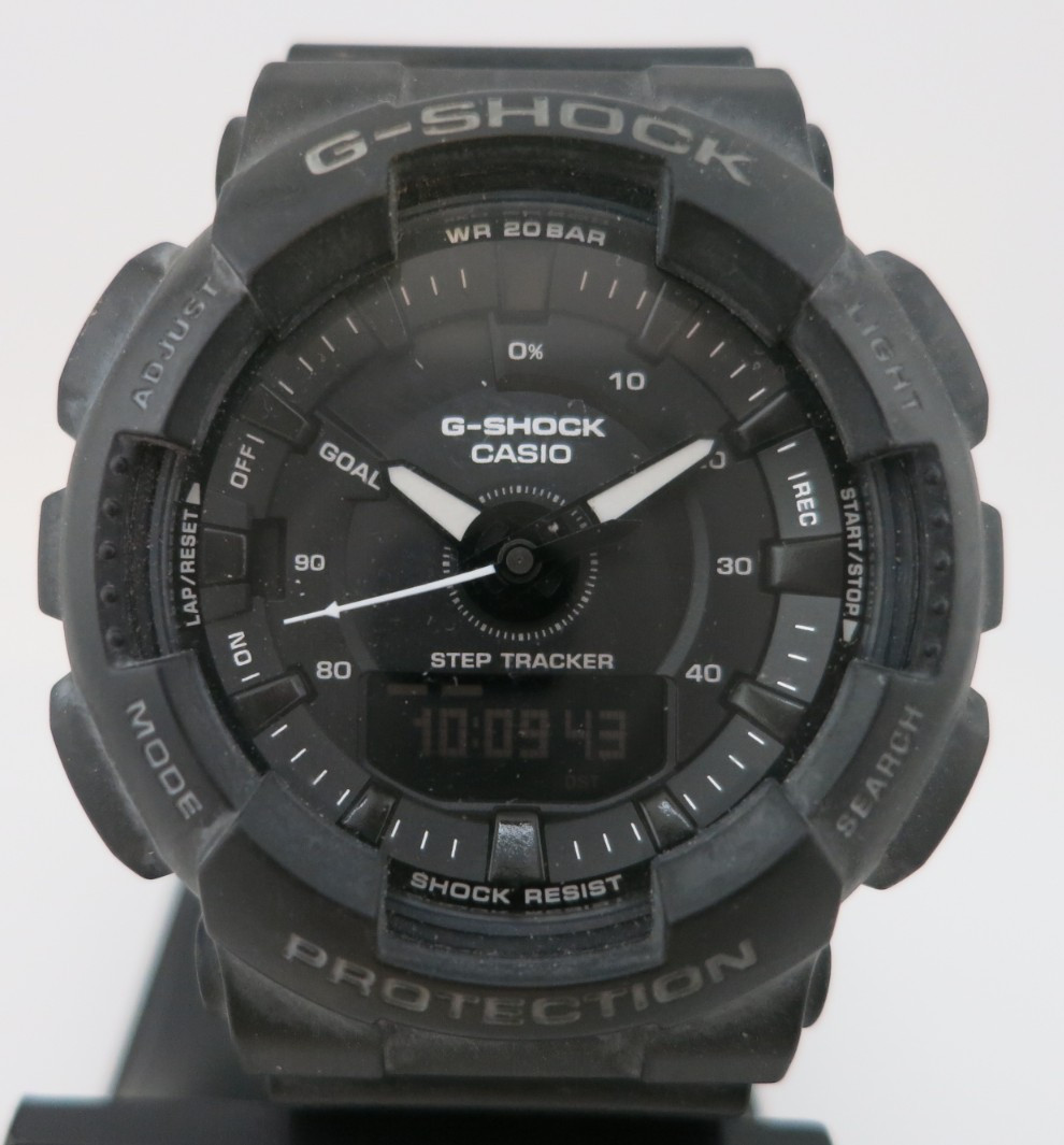 Casio G-Shock All Black AnaDigi Watch – GMA-S130 / GMAS130-1A – New Battery