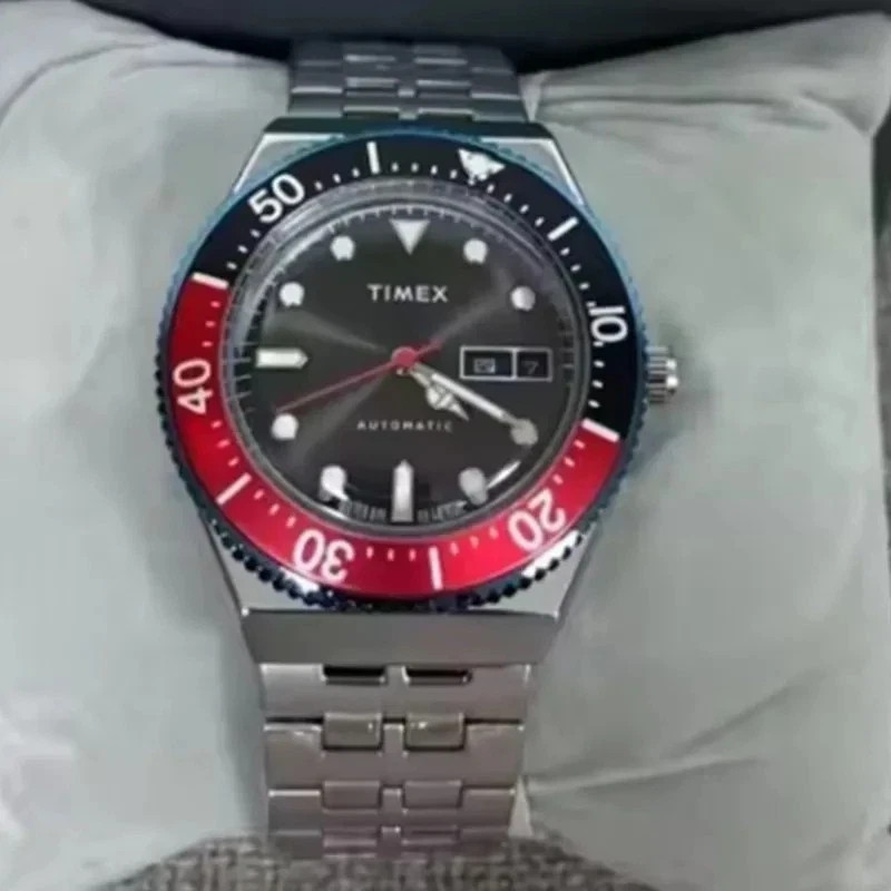 TIMEX Watch Automatic Men’s Luxury Leisure Multifunction Stainless Steel Strip