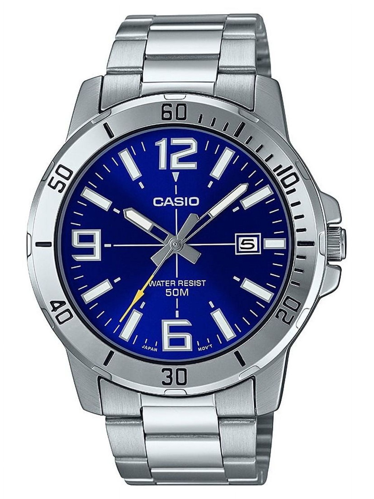 Casio Men’s Diver-Style Stainless Steel Watch MTPVD01D-2BV