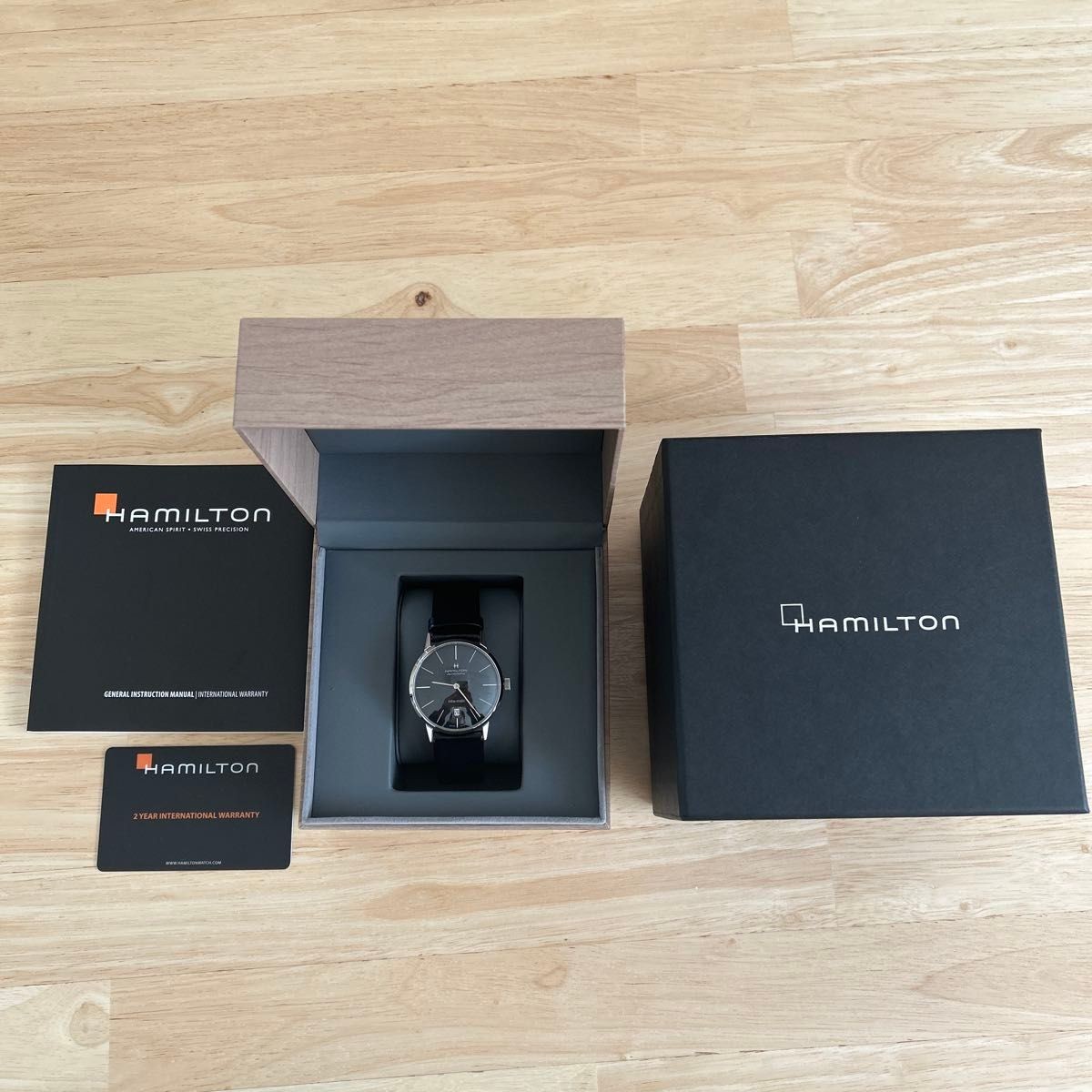 [B1P] Hamilton Intra-Matic Automatic 38mm Black Dial Watch [z7v]