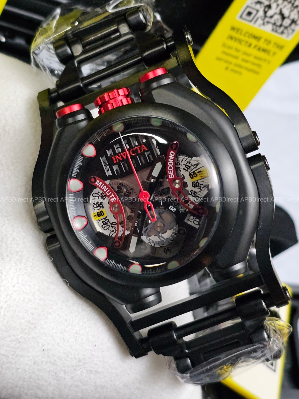 Invicta 🌊 SEA HUNTER – Hinged Case Spinning Dials – Chronograph mens watch