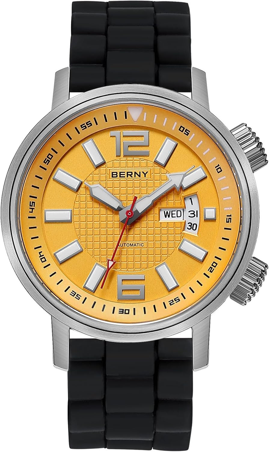 Men’s Automatic Dive Watch – Self-Wind, Waterproof, Luminous, No Battery Needed