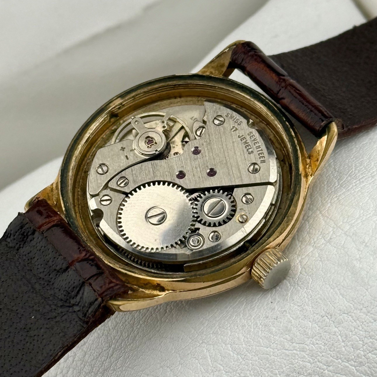 Vintage Wilson De Luxe Arabic Script Dial Sub-Second Manual Mens Watch