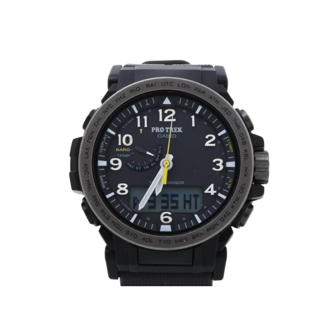CASIO PRO TREK Climber Line PRW51Y1JF Black Resin (Biomass) / Stainless Steel