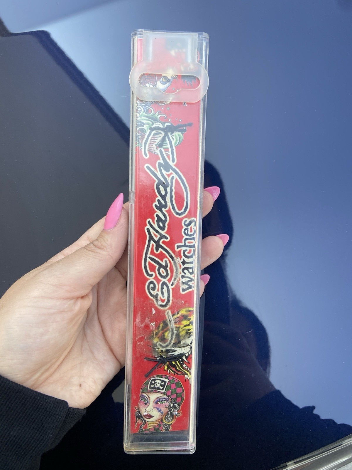 Vintage Ed Hardy Tattoo Art Watch in Original Case – Rare Collectible NIB