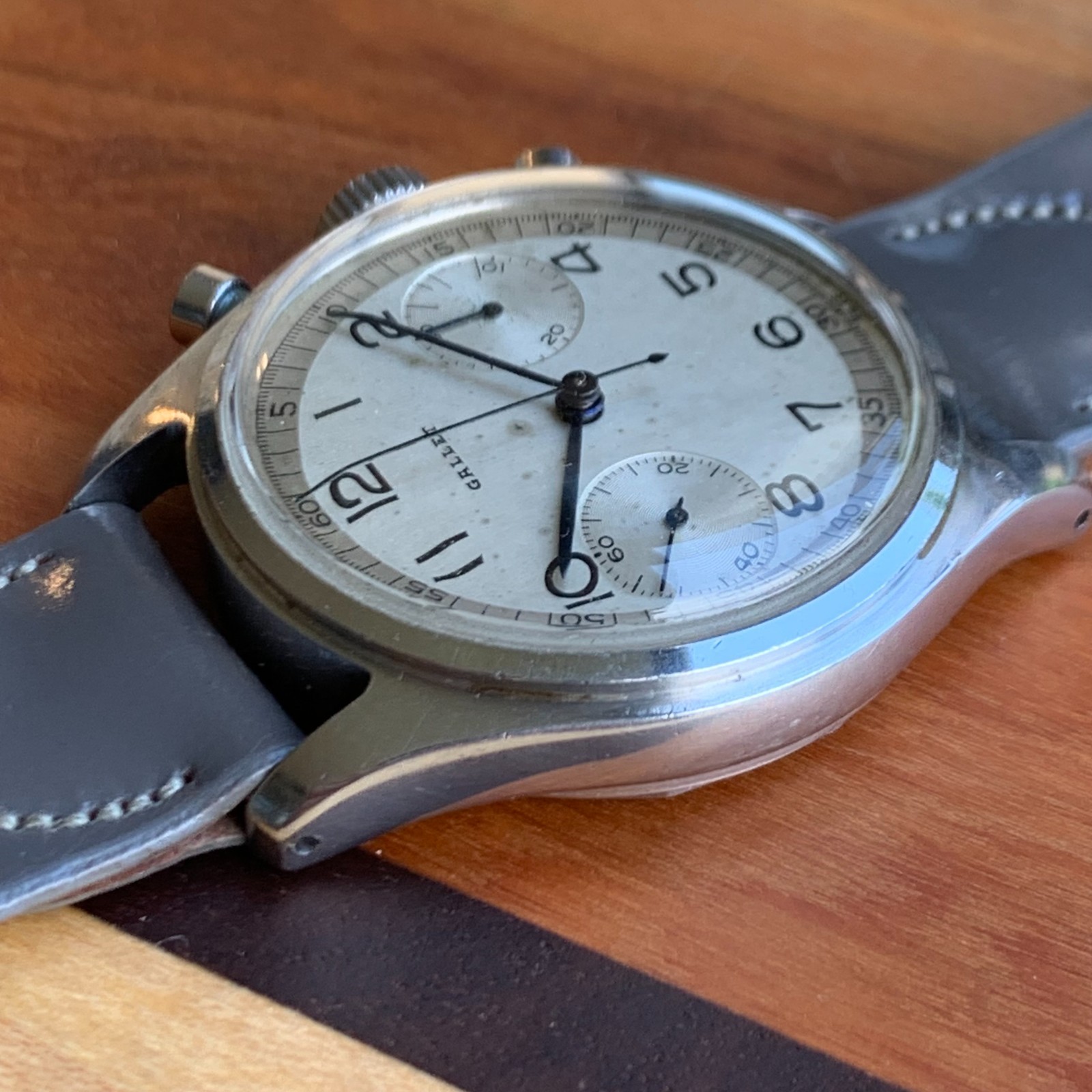 Vintage Gallet Multichron 30 – Stainless Steel 36mm Waterproof Chronograph