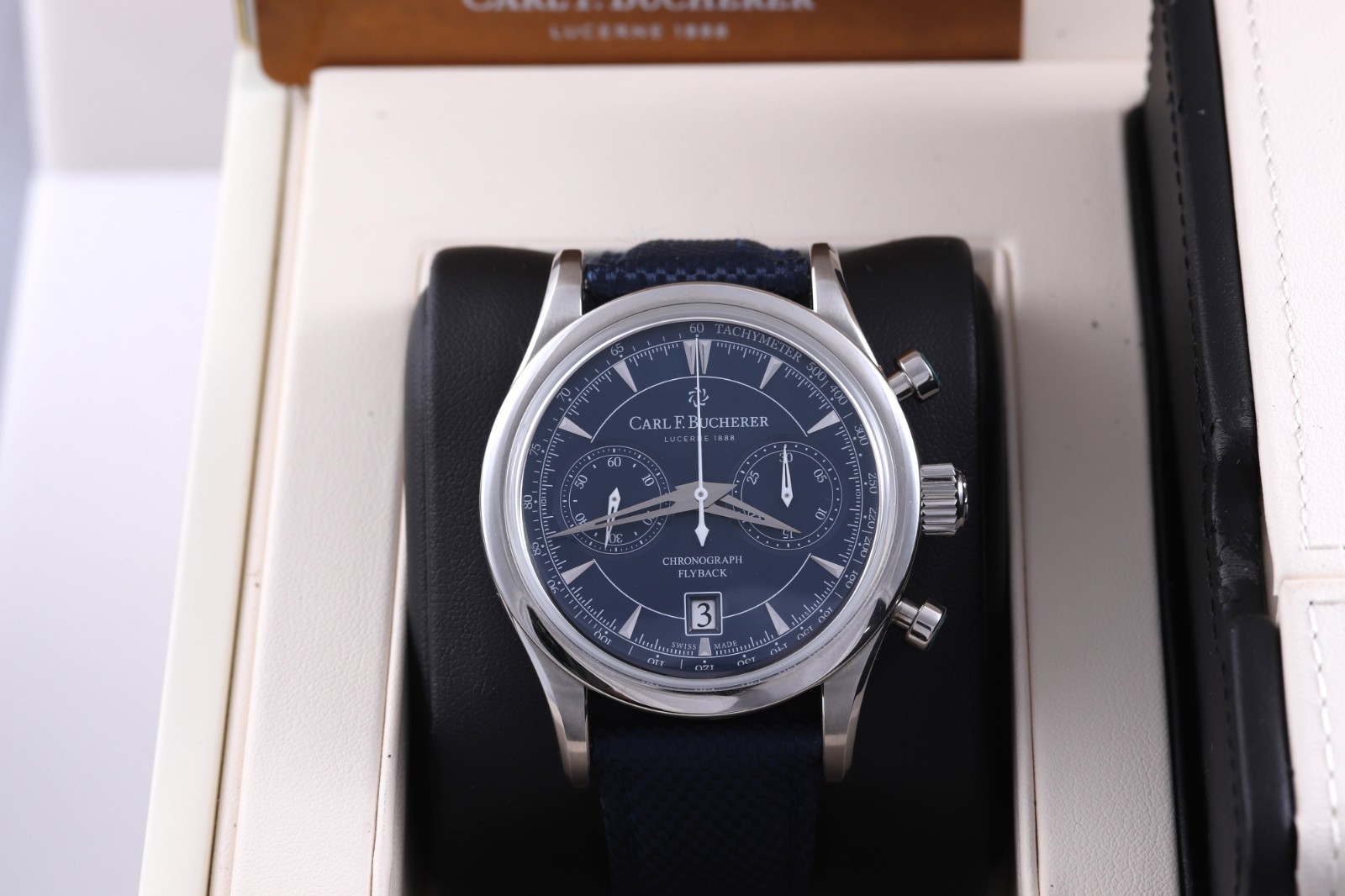 Carl F. Bucherer Manero Flyback Chronograph Blue Steel 00.10919.08.53.01