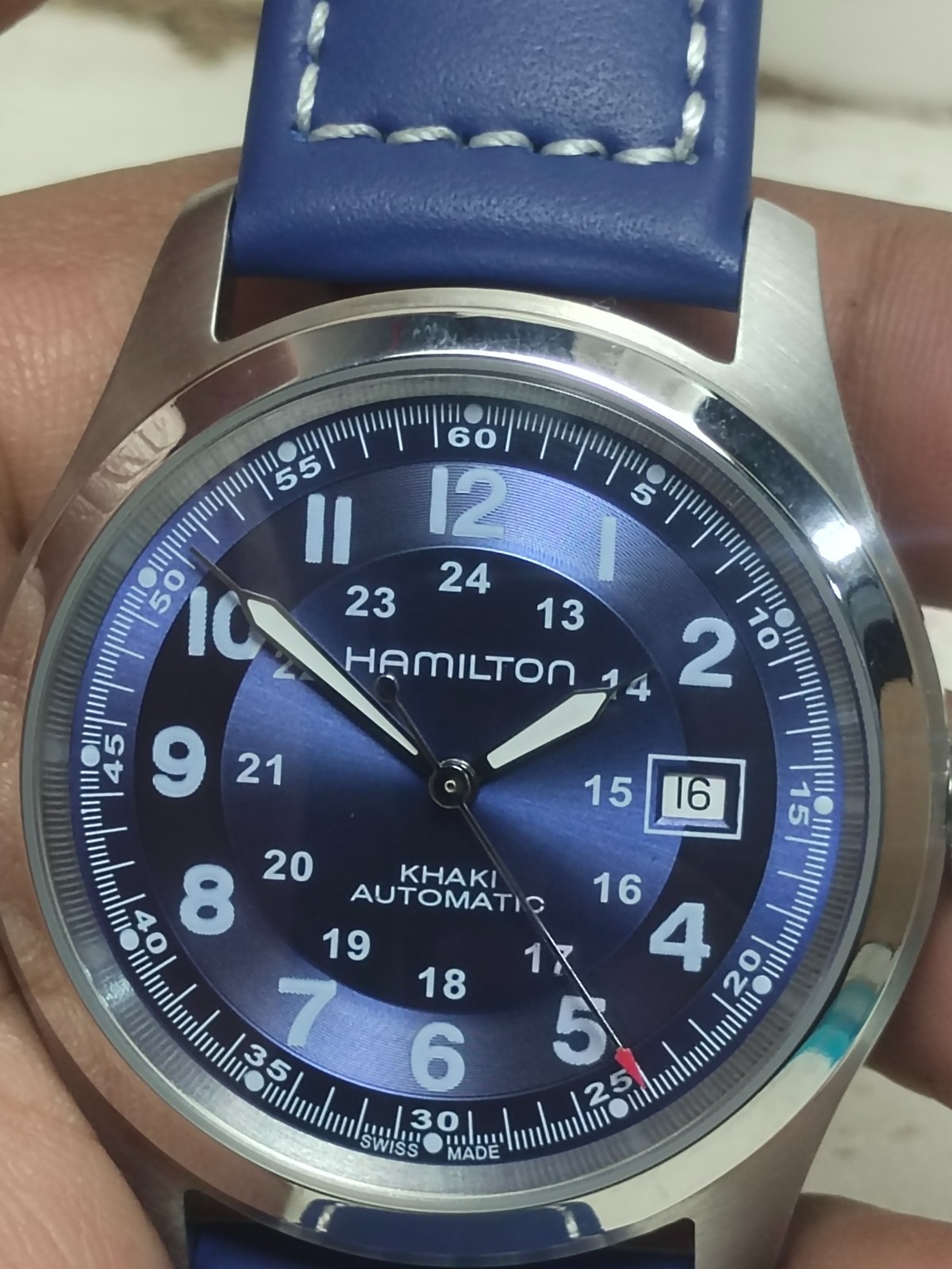 Hamilton Khaki Field blue Dial Automatic Men’s Watch
