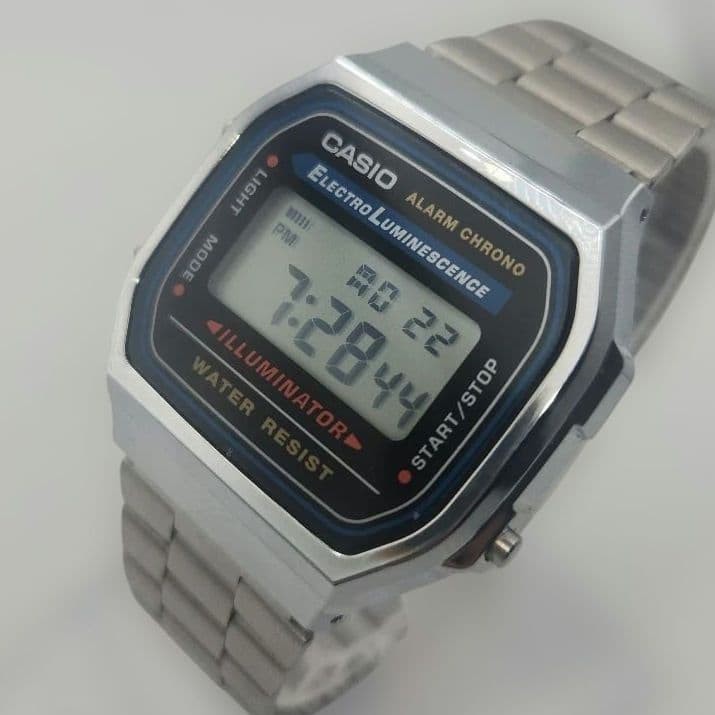 Casio Working Men s A168 Digital Watch Silver