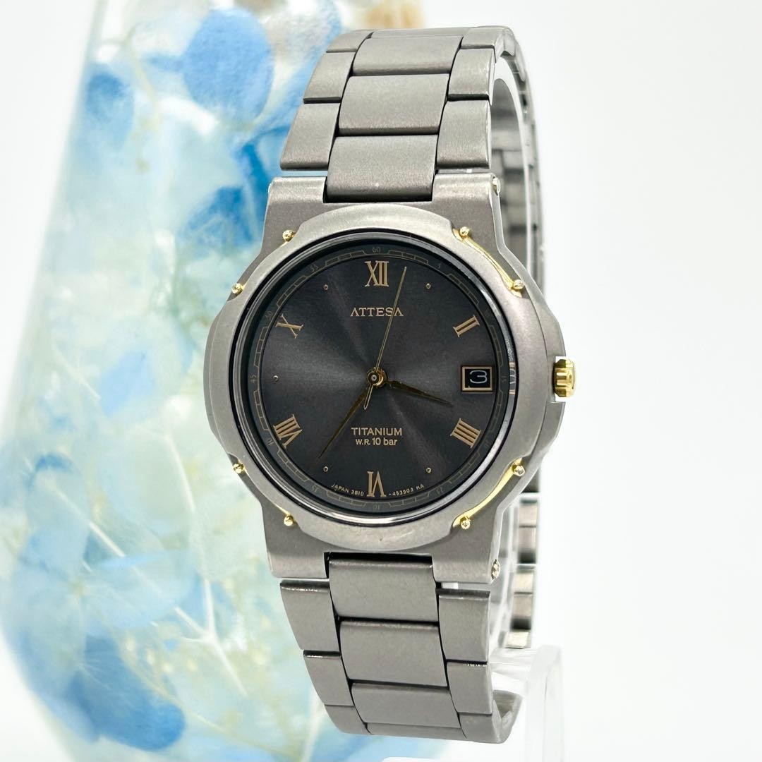 CITIZEN ATTESA 3810-451694 Quartz Watch From Japan