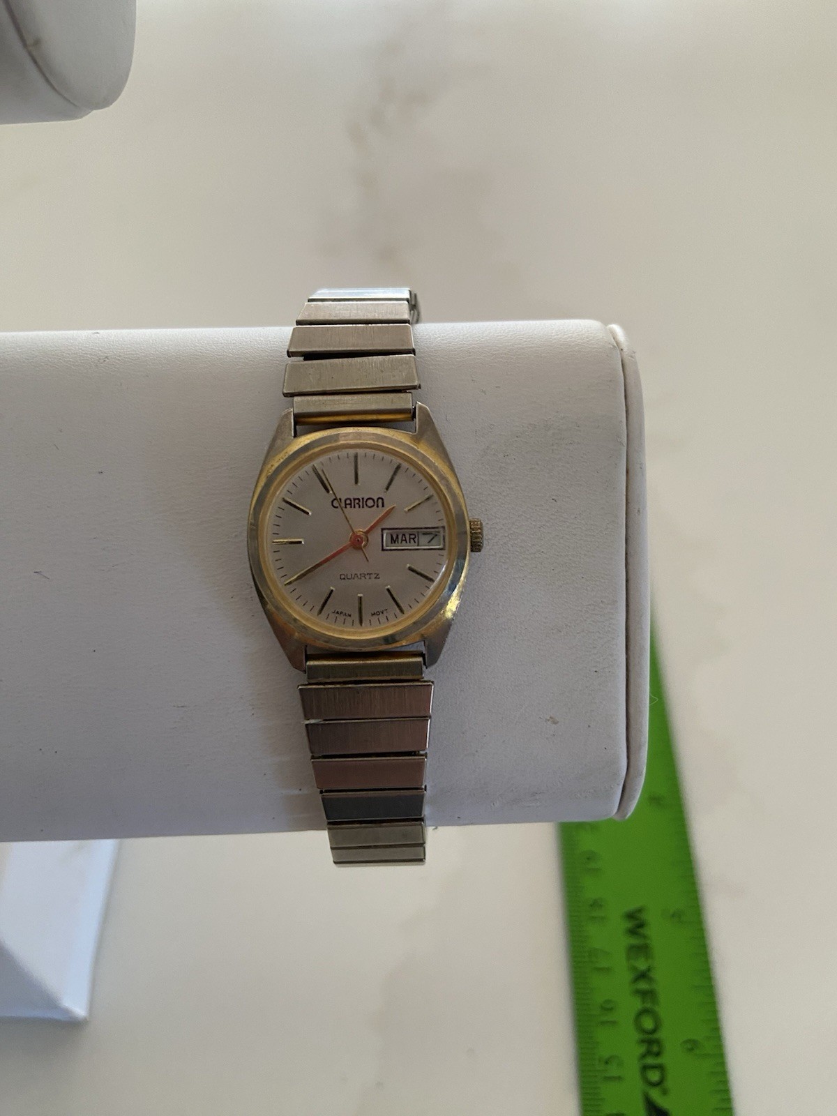 Clarion Quartz watch, which features both a day and date Display works great