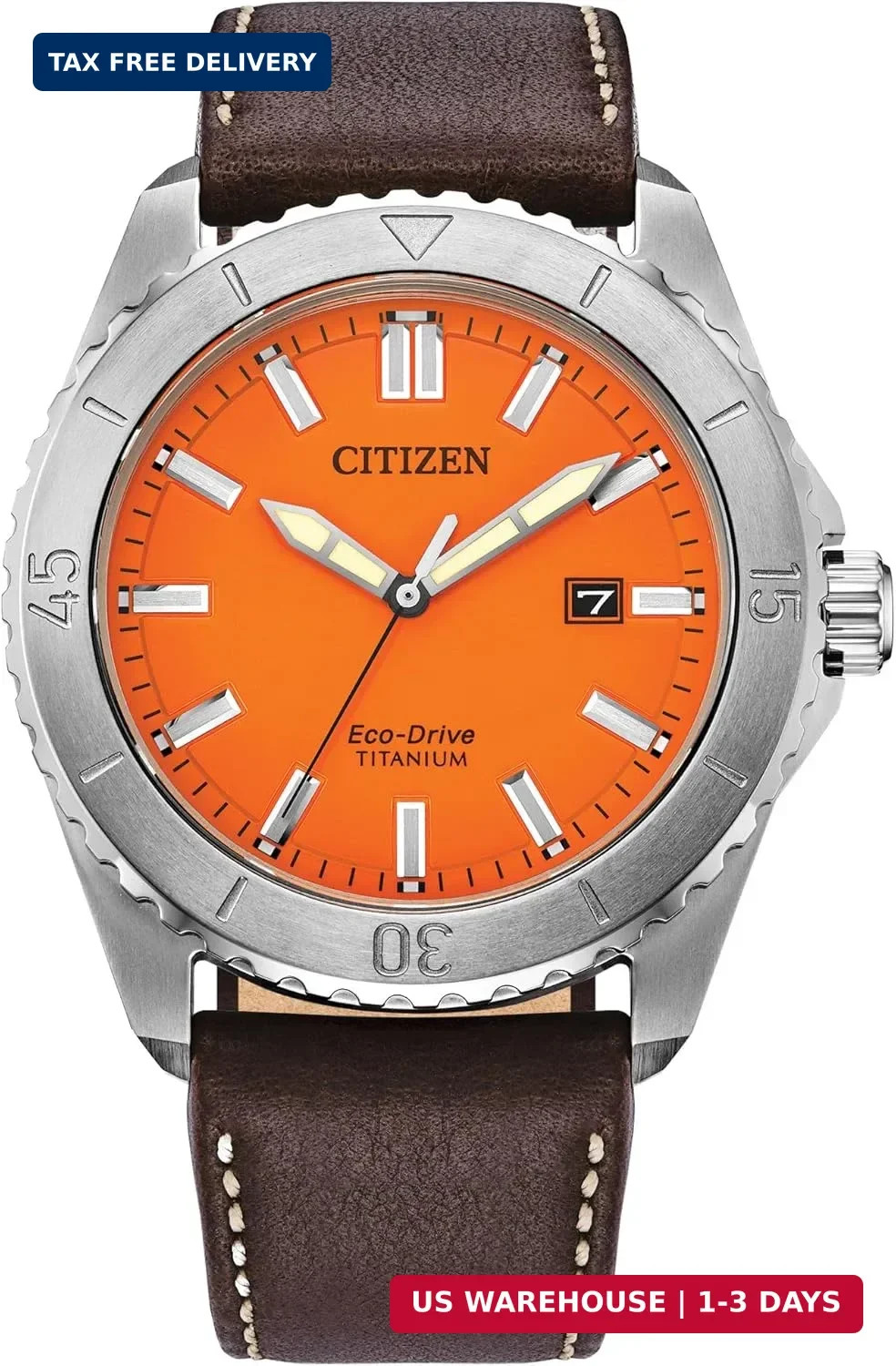 Citizen Men’s Eco-Drive Brycen Sport Casual Watch, Silver-Tone Super Titanium Ca