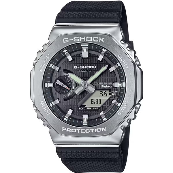 New CASIO G-Shock GBM 2100 1AJF Tough Solar Metal Bezel Bluetooth Smartphone Lin