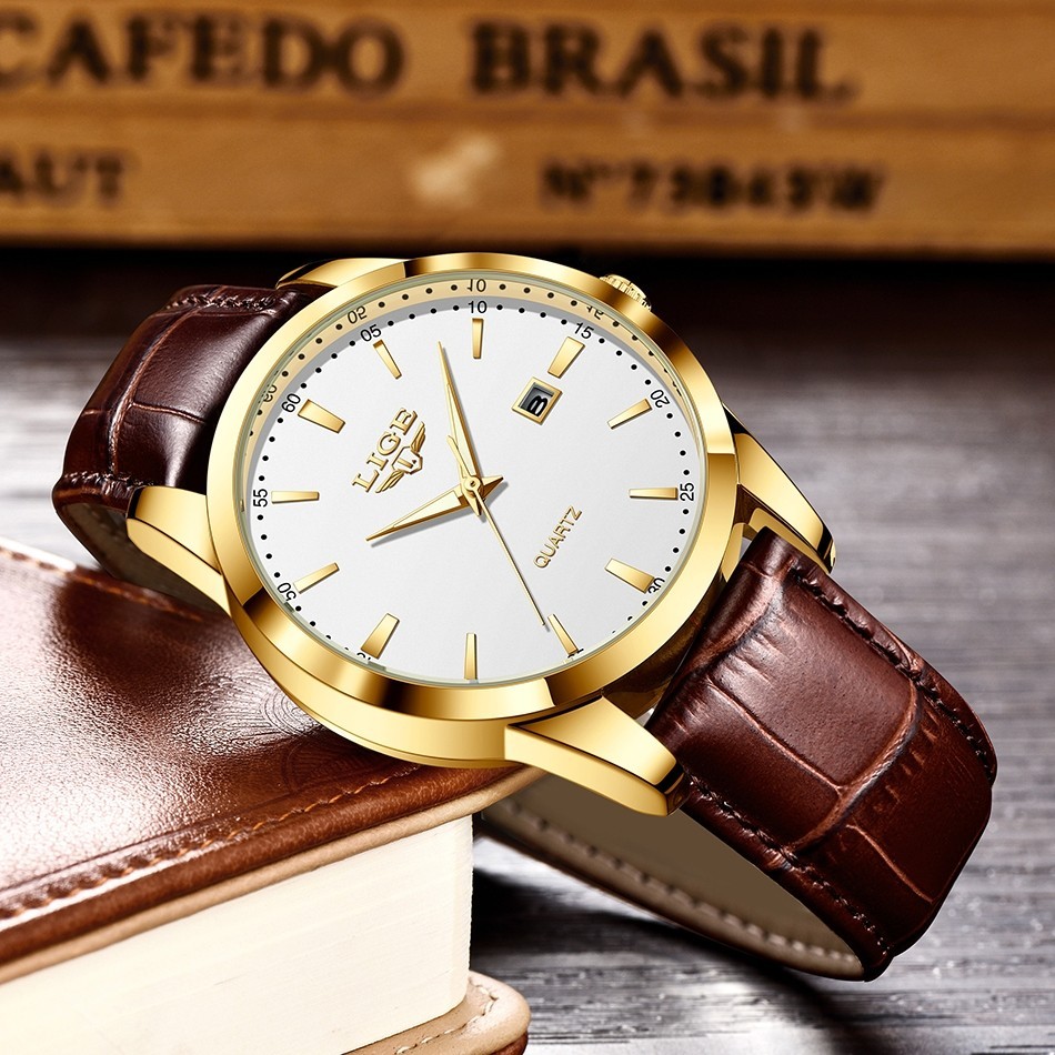 Luxury Mens Business Watch Waterproof Analog Luminous Date Quartz Man Wristwatch