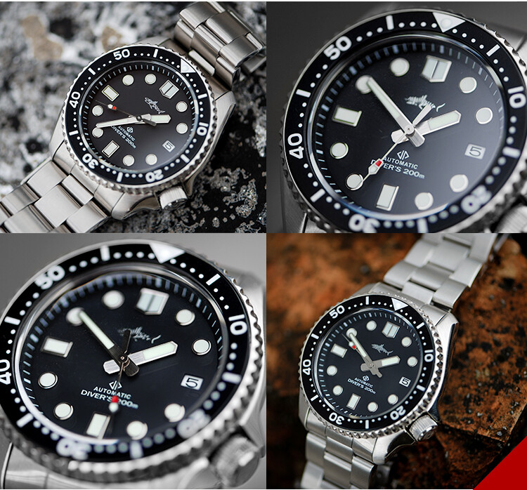 Heimdallr Sharkey SKX007 NH35A Automatic 200M Diver Watch 42mm 316L 660FT C3