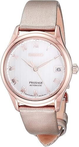 SEIKO PRESAGE SRRY048 Mechanical Automatic Japanese Garden Watch Women Pink Gold