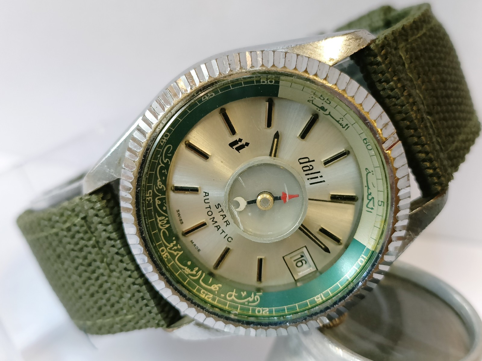 DALIL STAR AUTOMATIC 17J SILVER DIAL 15808 SWISS MEN’S WORKING CONDITION